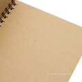 Reeves rétro Spiral Bound Coil Sketch Blank Notebook Kraft Sketching Paper pour les fournitures scolaires